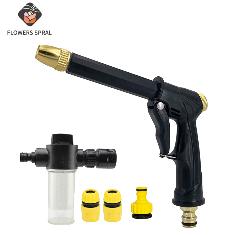 Pressure Washer Foam Gun - 新しい高圧水鉄砲洗車庭水まきホースノズルスプリンクラーフォームジャグ水栓ジョイントクイックコネクター