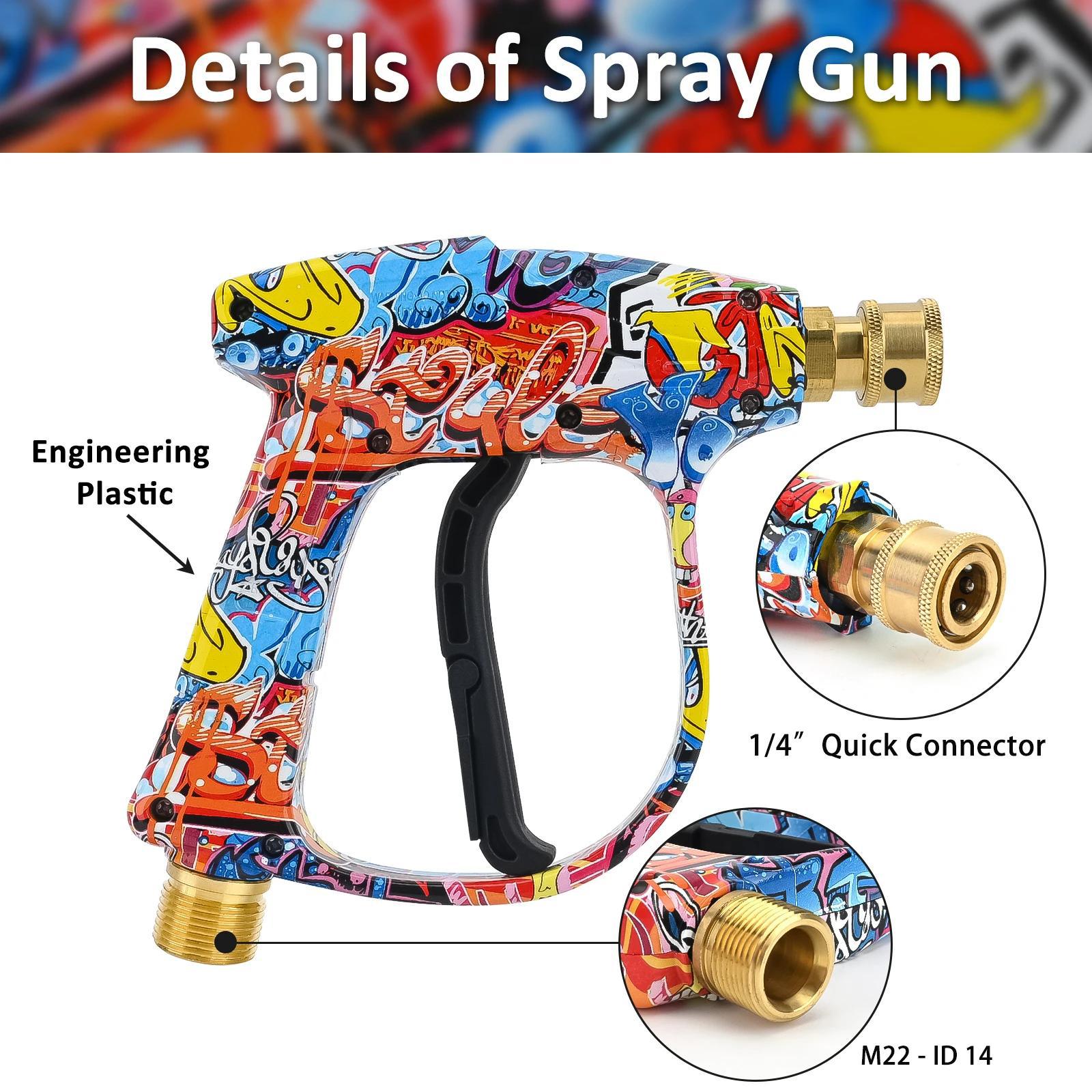 4350PSI 高圧水鉄砲 グラフィティデザイン付き、1L  - Pressure Washer Foam Gun のレビューと価格