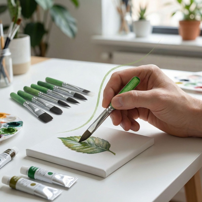 6ピースミニトラベルペイントブラシバッグセットアート水彩/ガ - Detailing Brush Set のレビューと価格