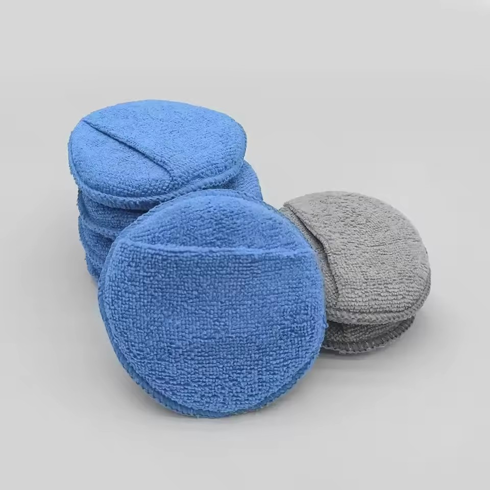 10個入り ソフトマイクロファイバー製 車用ワックスアプリケ - Wax Applicator Pad のレビューと価格